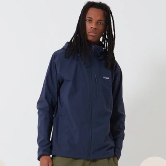 Patagonia Quandary Hooded Rain Jacket Men's Navy XS